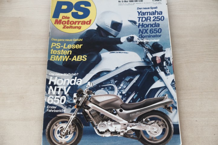 Deckblatt PS Sport Motorrad (05/1988)